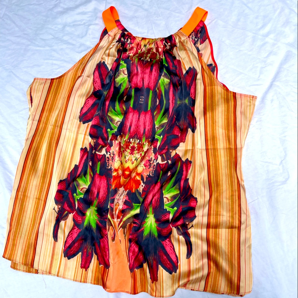 Tahari Silk Tank